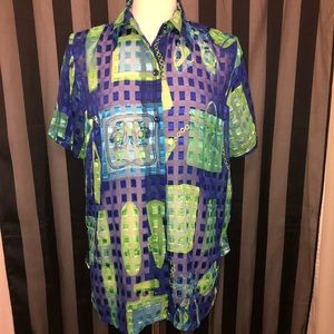 Vintage “Let’s Go Shopping” Blouse